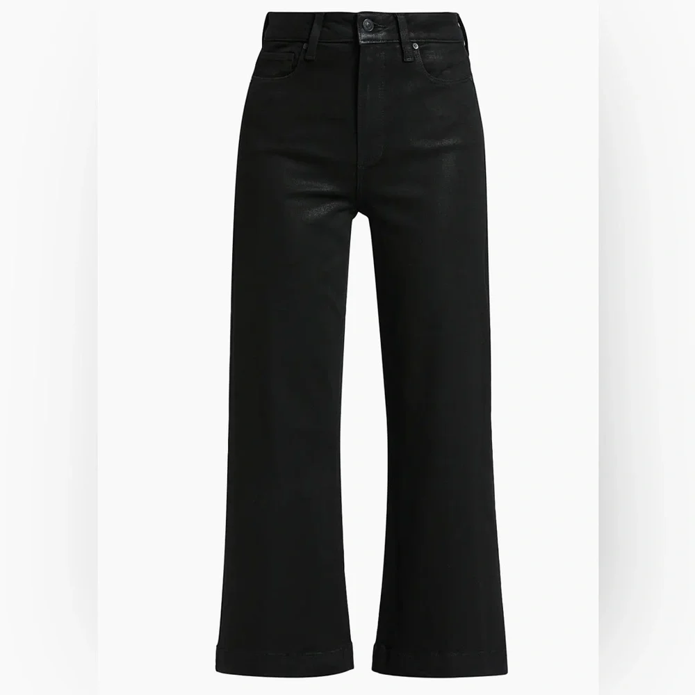 PAIGE Anessa Black Fog Luxe Coating Jeans - Picture 3 of 13